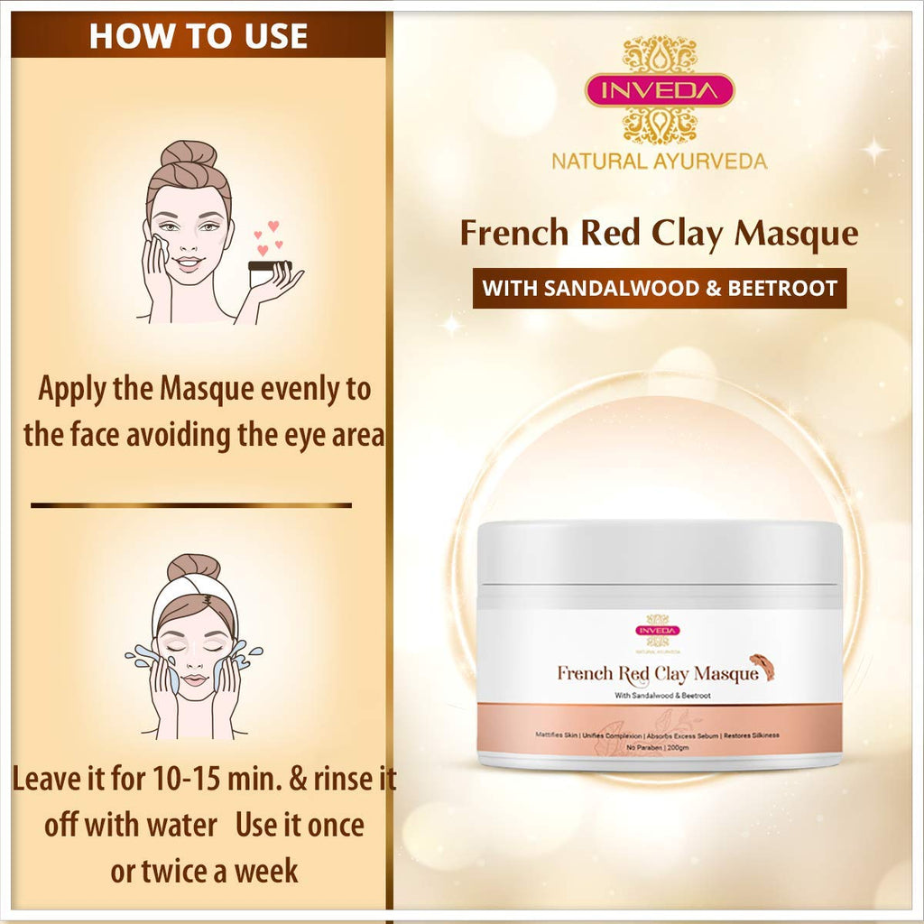 Inveda French Red Clay Masque