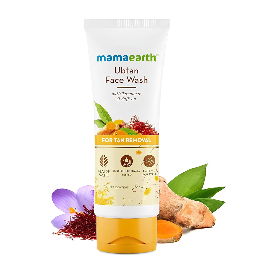Mamaearth Ubtan Face Wash lather and texture