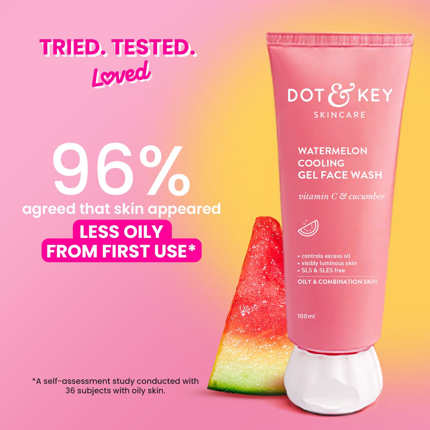 Dot & Key Watermelon Superglow Gel Face Wash - Distacart