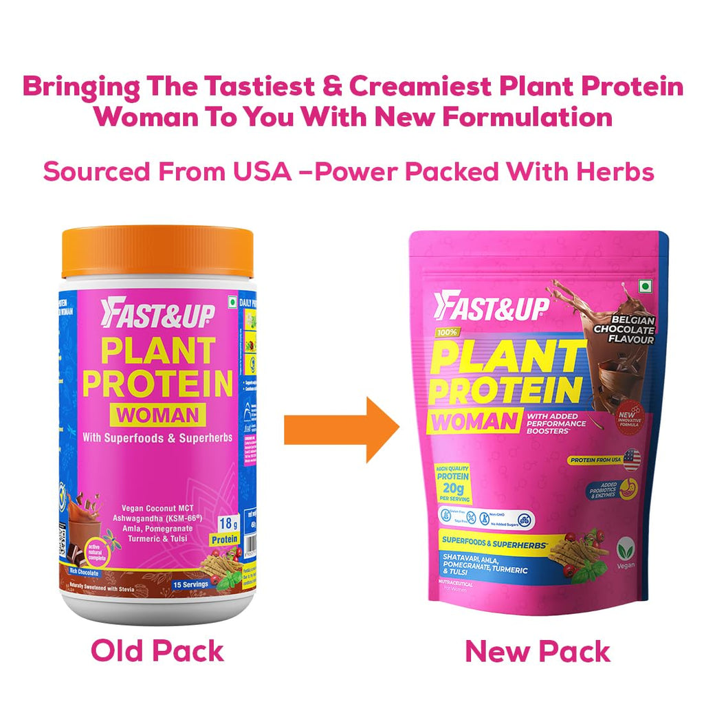 Fast&Up Plant Protein for Women with Superfoods & Superherbs
