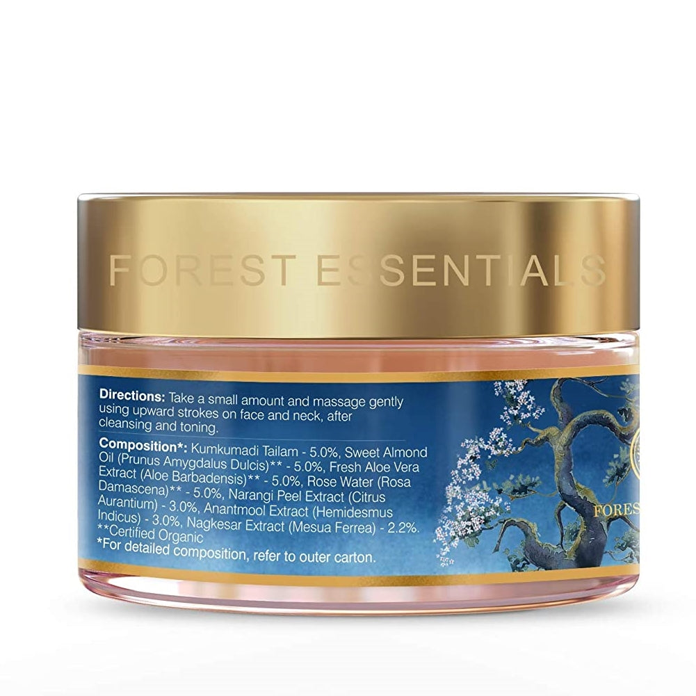 Forest Essentials Kumkumadi Night Cream HOW TO USE, COMPOSITION 