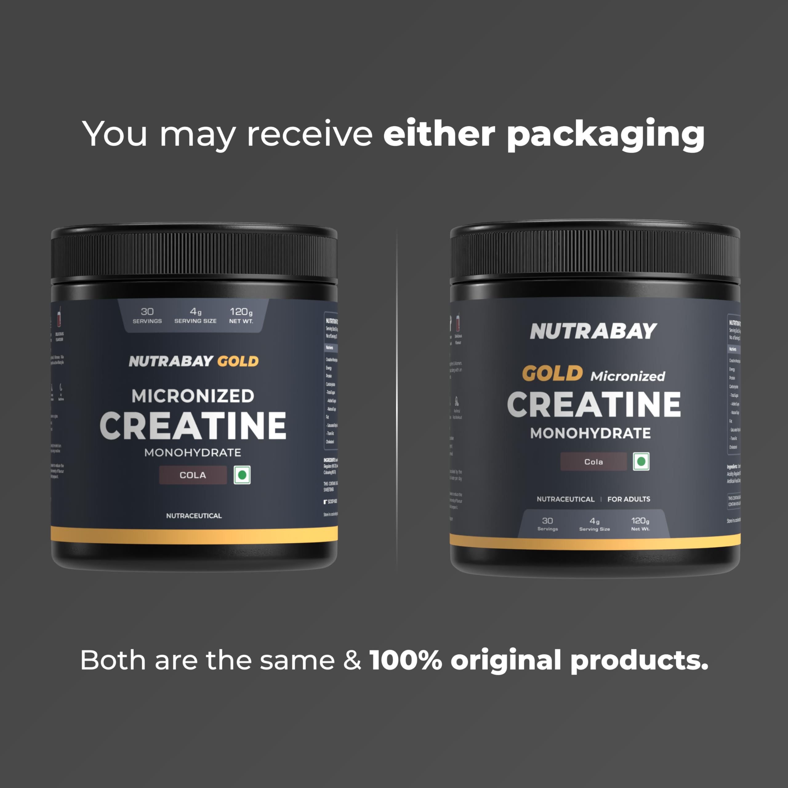 Nutrabay Gold Micronised Creatine Monohydrate Powder - Cola