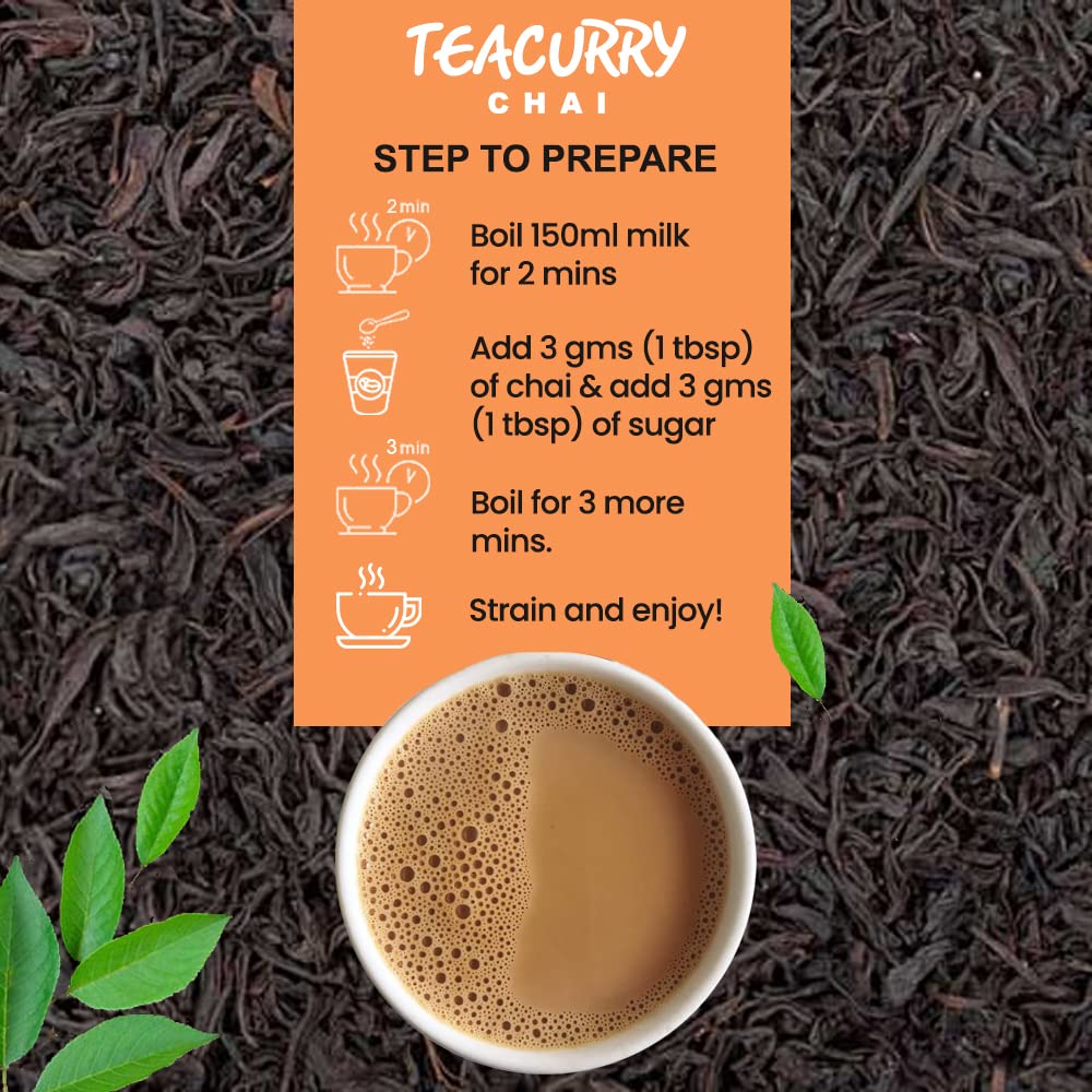 Teacurry Ginger Instant Tea Premix - Premium Ginger Premix Tea with Real Ginger - Distacart