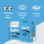 Vokin Biotech Topviz Eye Care Supplement To Improve Vision, Blue Light & Digital Guard (Lutein, Zeaxanthin)