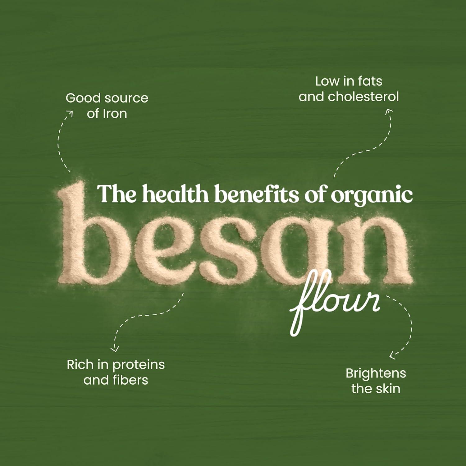Bharat Vedica Organic Besan Flour - Organic Besan ka Atta - Distacart