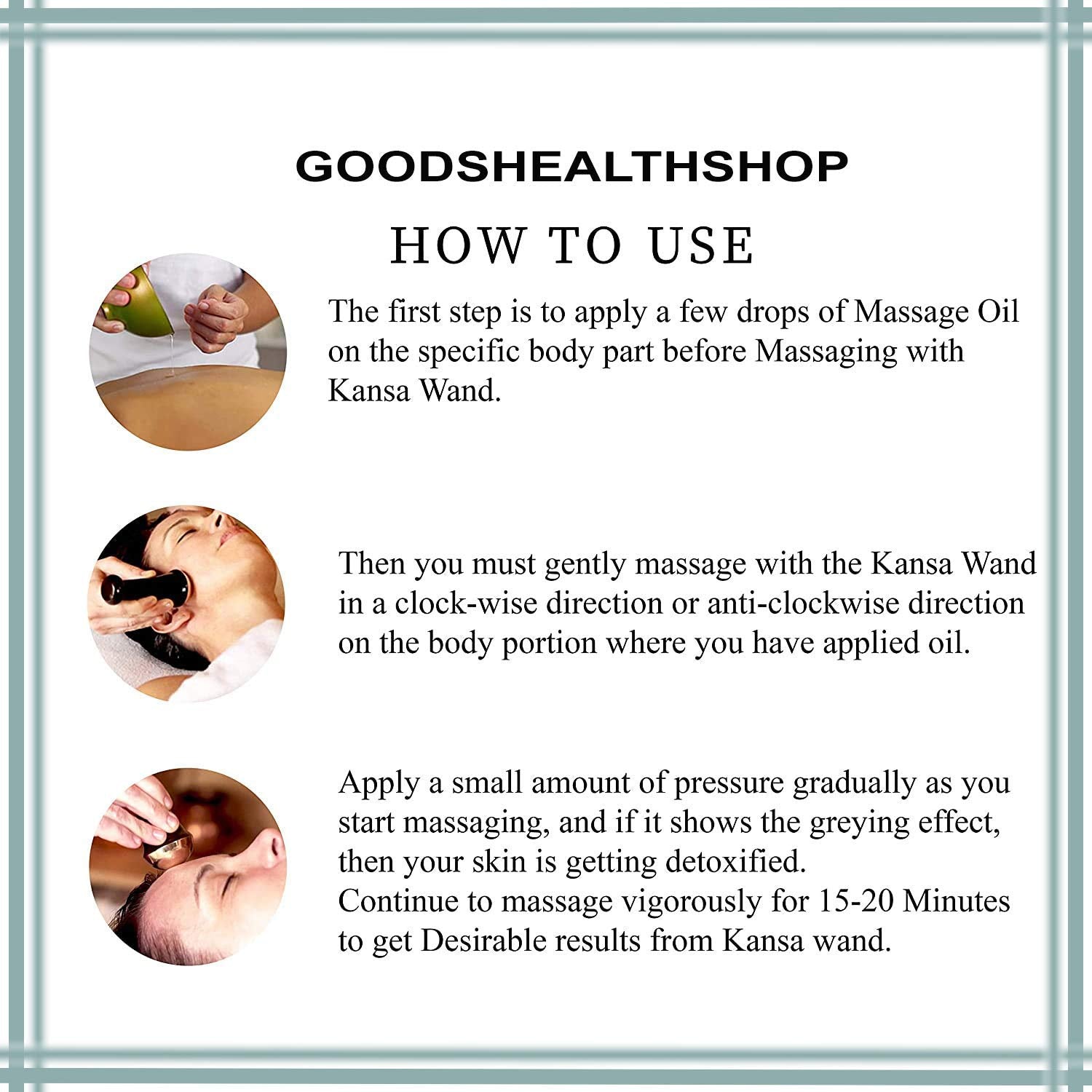 Goods Health Shop Kansa Wand Face Bronze Foot Massager With Wooden Handle For Detoxification And Deep Relaxation
