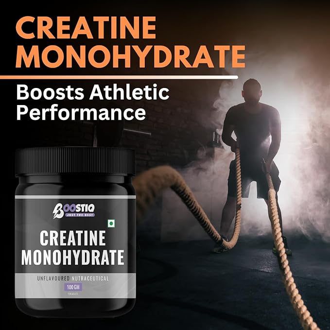 BOOSTIQ Creatine Monohydrate Powder - Unflavoured