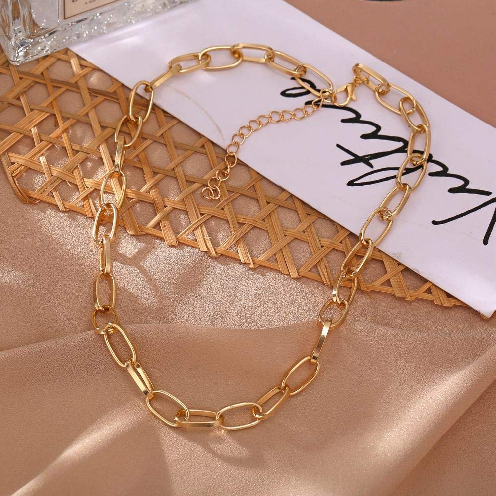 Gold-Toned Alloy Golden Chain Necklace - The Pari