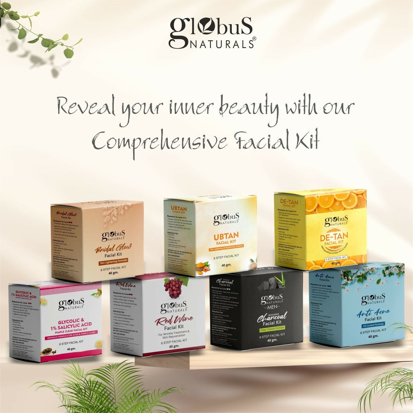 Globus Naturals Anti Acne 6 Step Facial Kit - Distacart