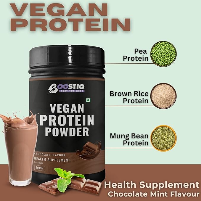 BOOSTIQ Vegan Plant Protein Powder - Chocolate Flavour