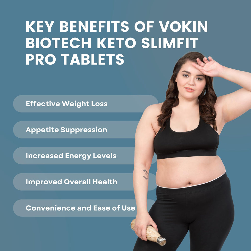 Vokin Biotech Keto Slim Tablets For Weight Loss Dietary Supplement Effervescent Water Soluble