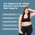 Vokin Biotech Keto Slim Tablets For Weight Loss Dietary Supplement Effervescent Water Soluble