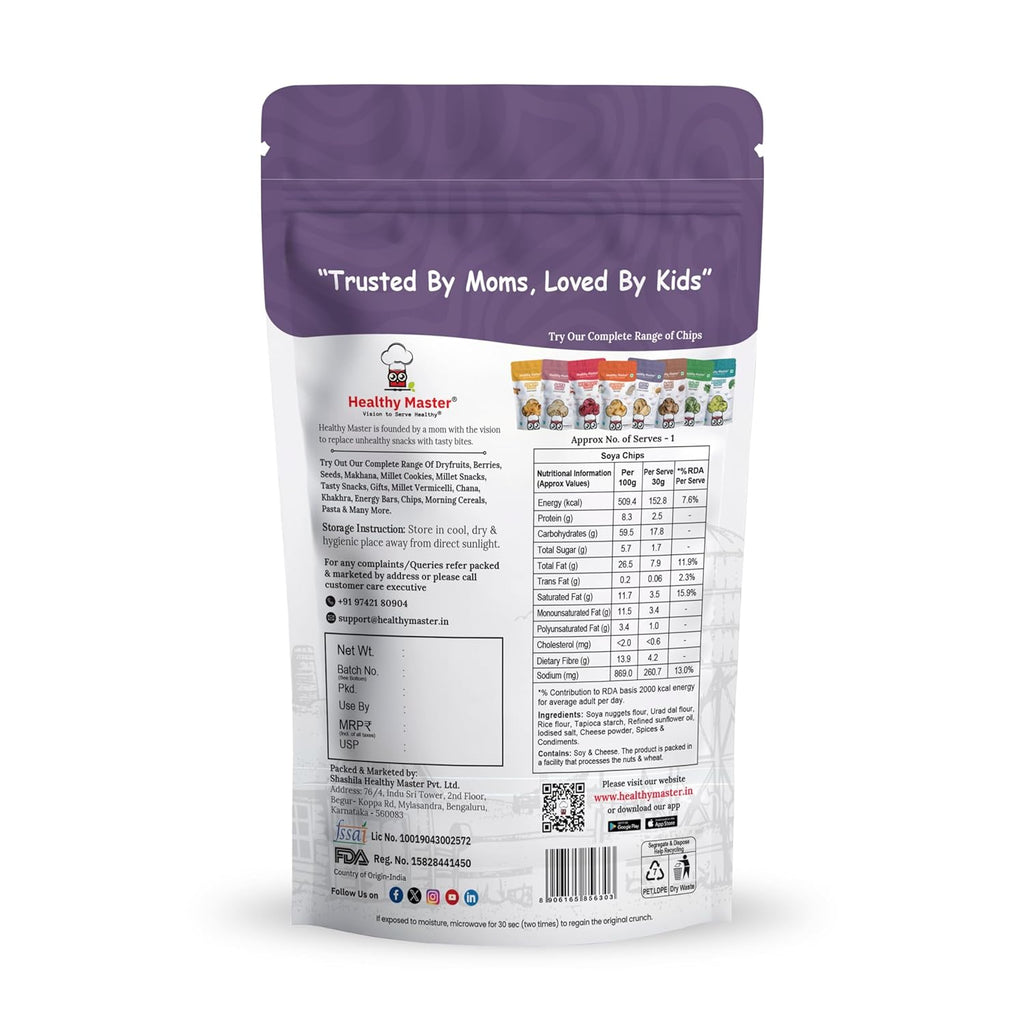 Healthy Master Light & Crispy Soya Chips - Distacart