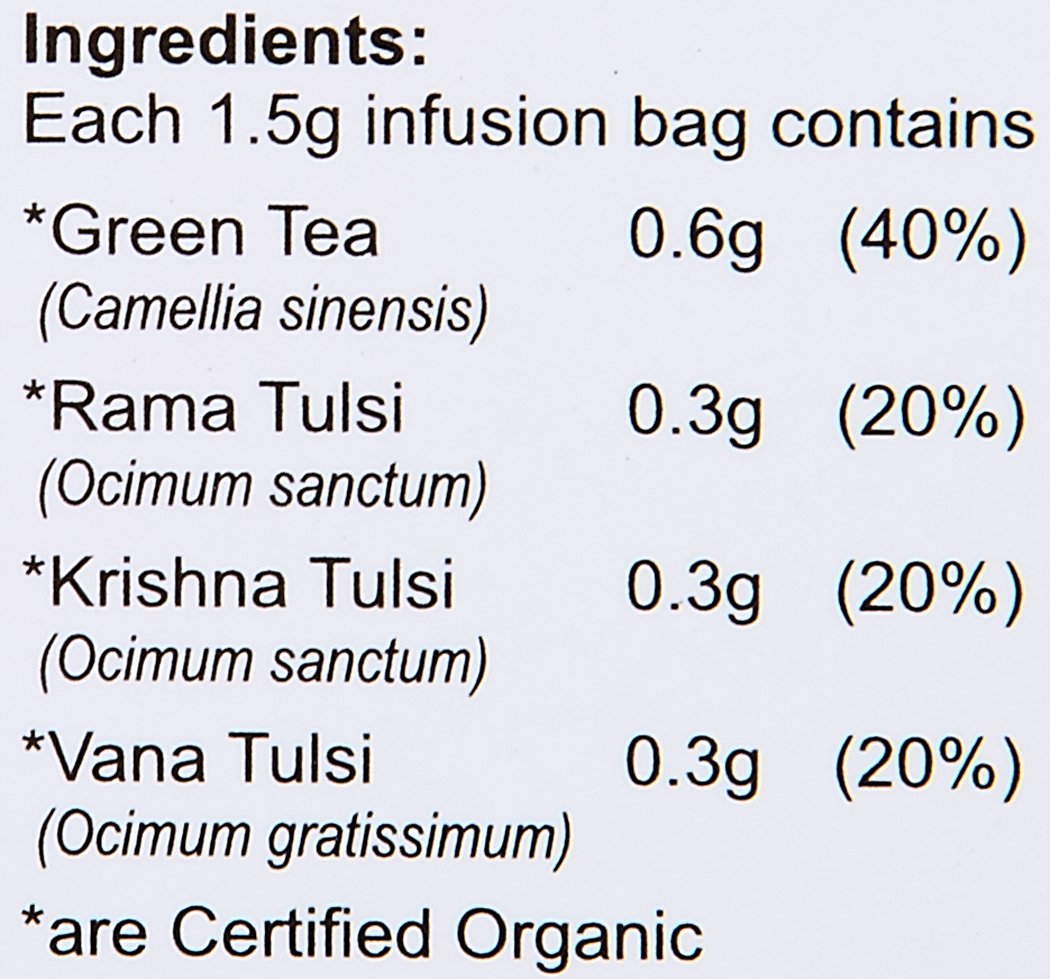 . Tulsi Green Tea 