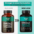 Zingavita Omega 3 + Multivitamins 1000mg Softgels for Men - Distacart