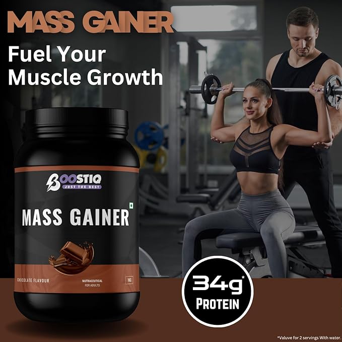 BOOSTIQ Mass Gainer Powder - Chocolate Flavour