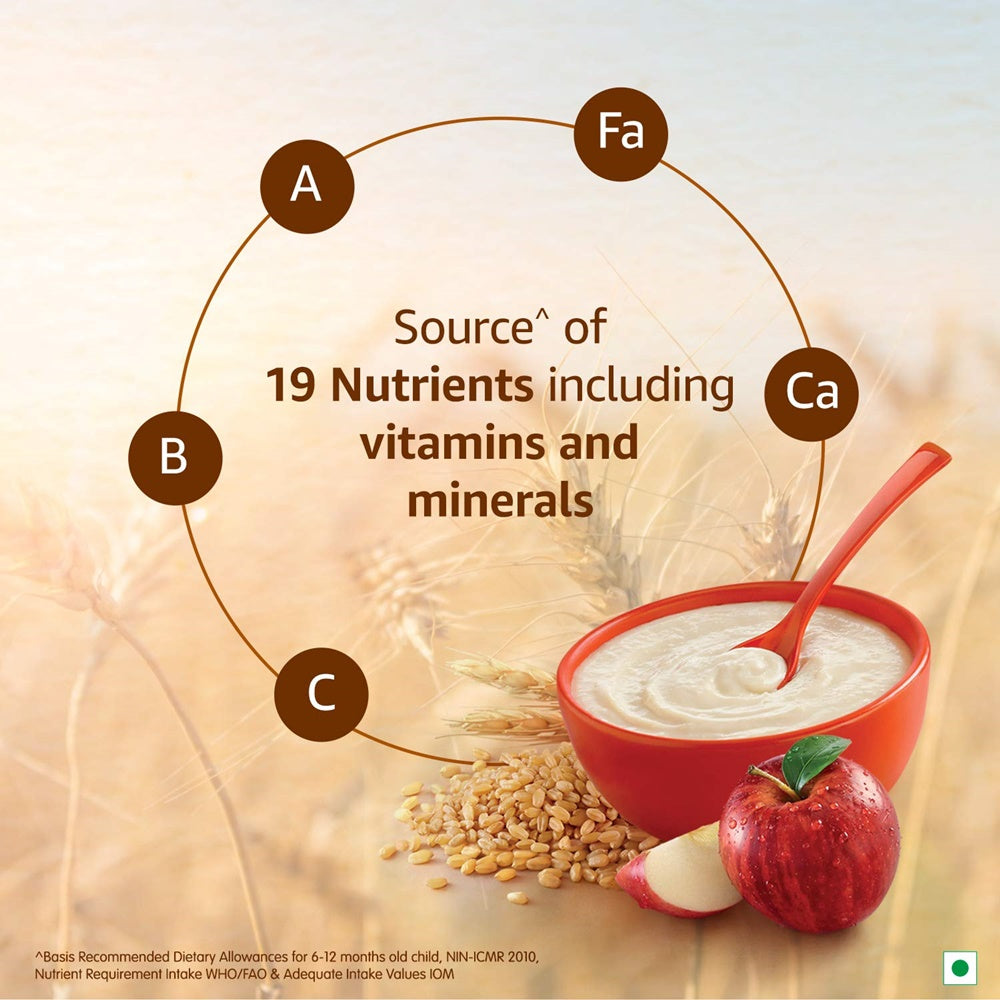 Nestle Cerelac Baby Cereal With Milk - Wheat Apple Nutrients