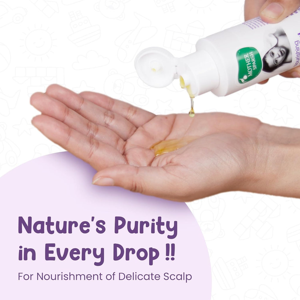 Mother Sparsh Nourishing Baby Hair Oil, Soothe & Nourishes Delicate Baby Scalp, Suitable Hair Oil for Newborns