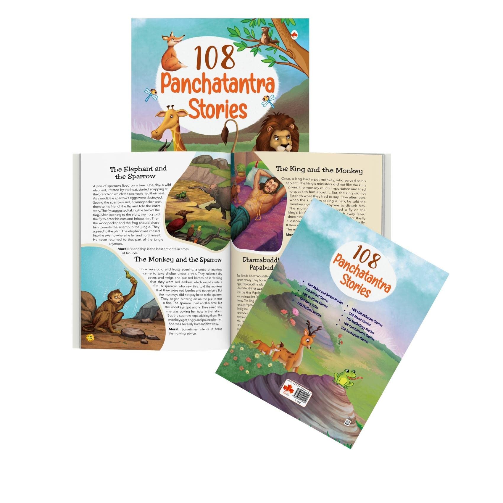 108 Panchatantra Stories (Illustrated) - Story Book for Kids - English Short Stories - Moral Stoy Book - Bedtime Stories - Age 3+ - Read Aloud to Infants, Toddlers