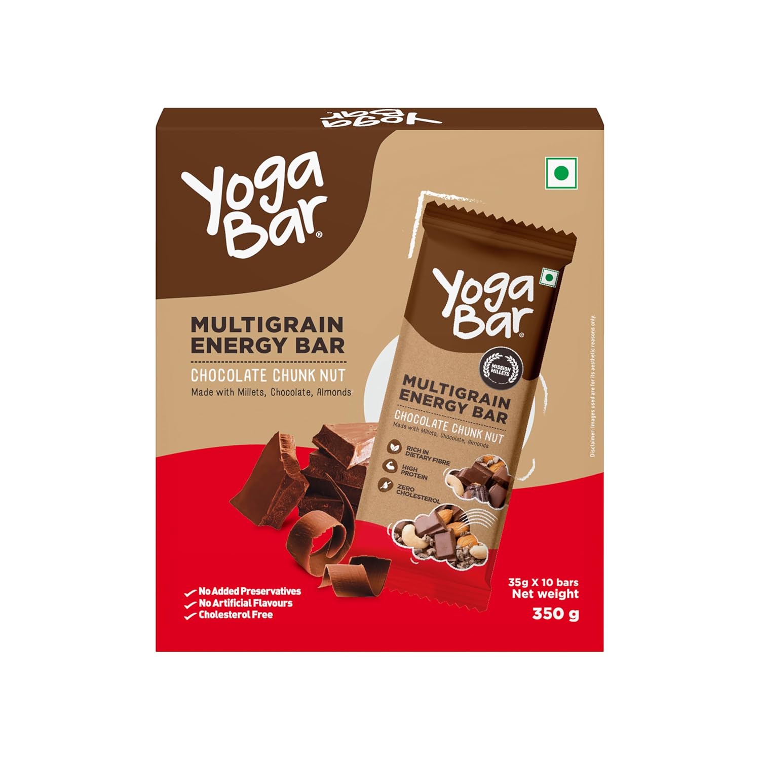 Yoga Bar Chocolate Chunk Nut Multigrain Energy Bars - Distacart