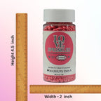 rose pink sprinkles bottle for decoration bottle 100 g
