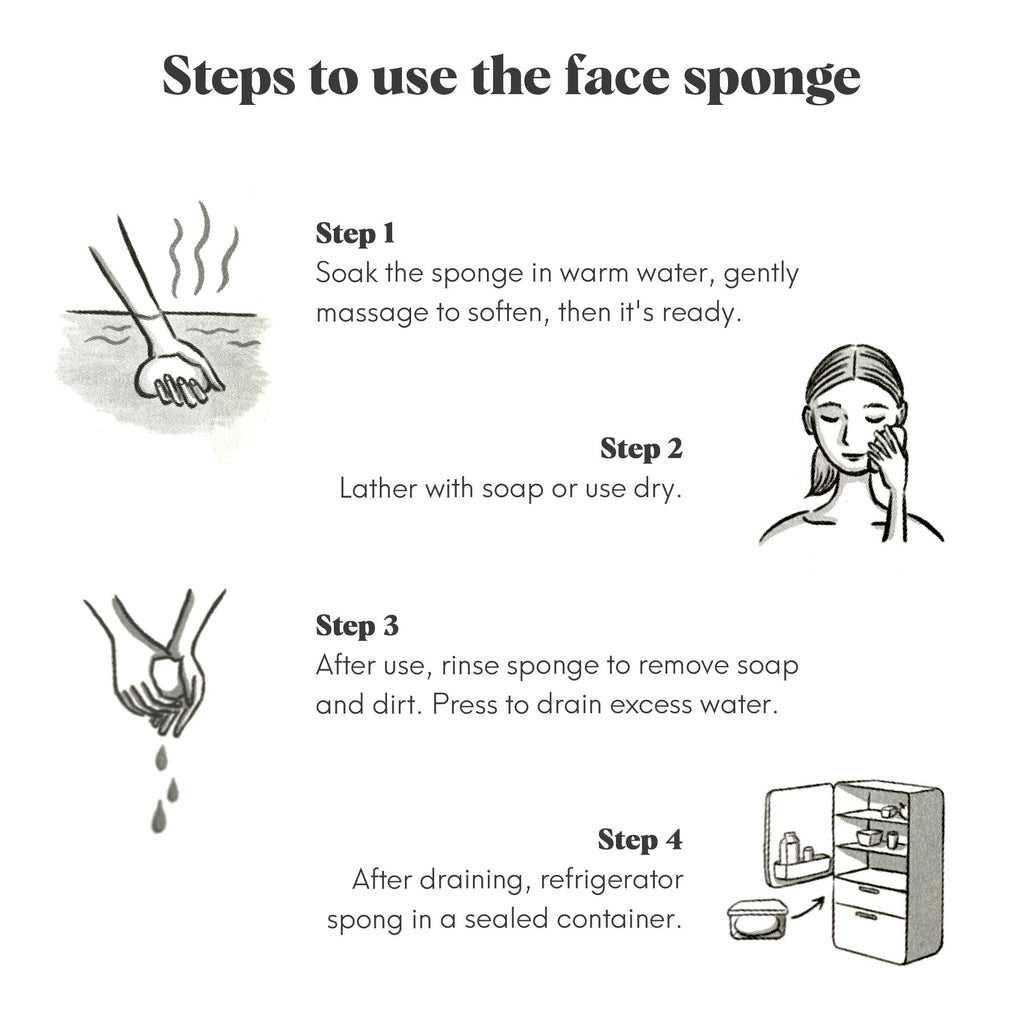 ILEM JAPAN Natural Konjac Sponge Face (Green Tea)