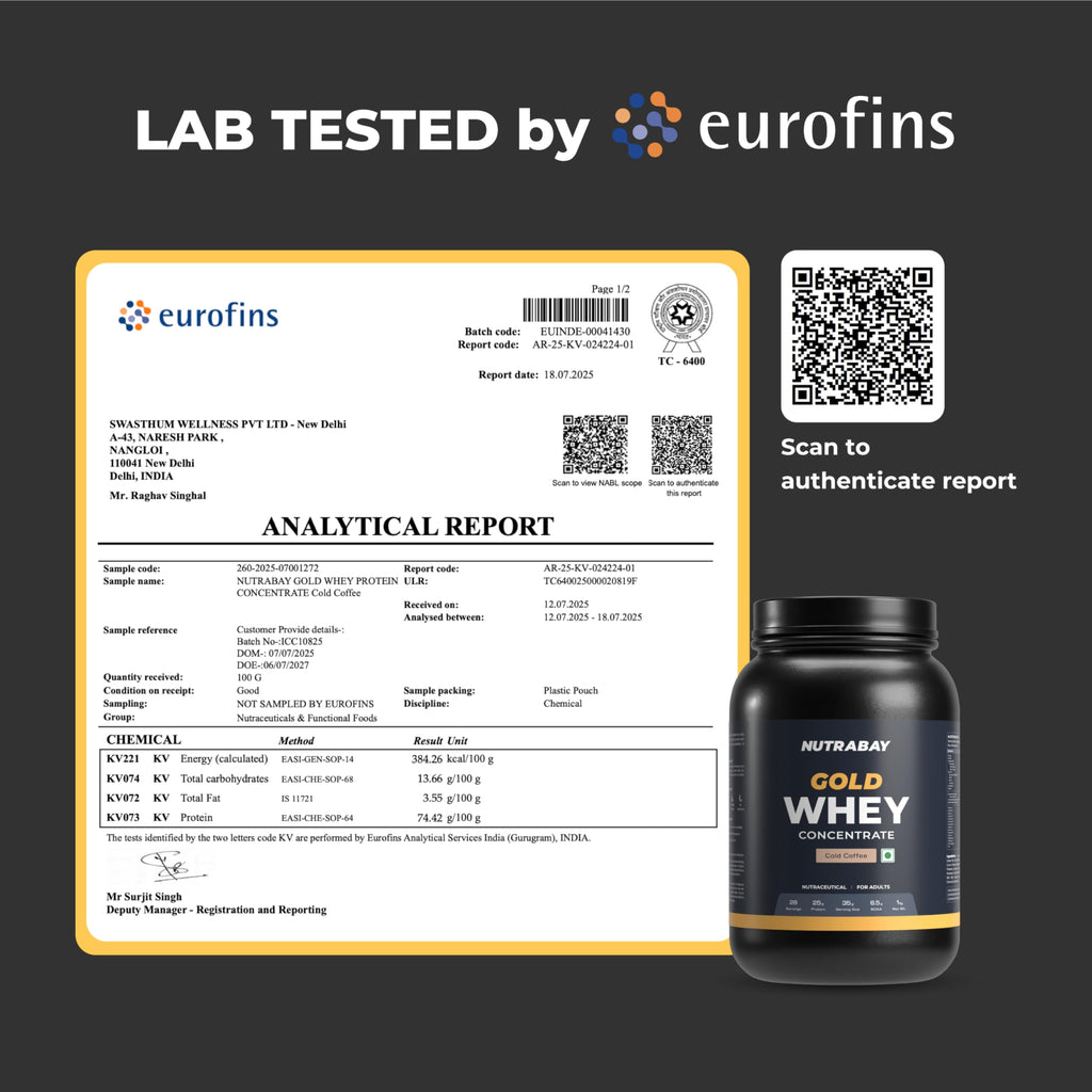 Nutrabay Gold Whey Protein Concentrate - Cold Coffee