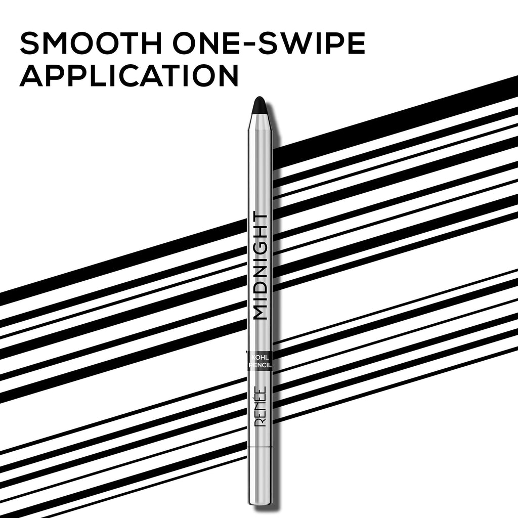 Renee Midnight Kohl Pencil - Smudgeproof And Waterproof Kajal