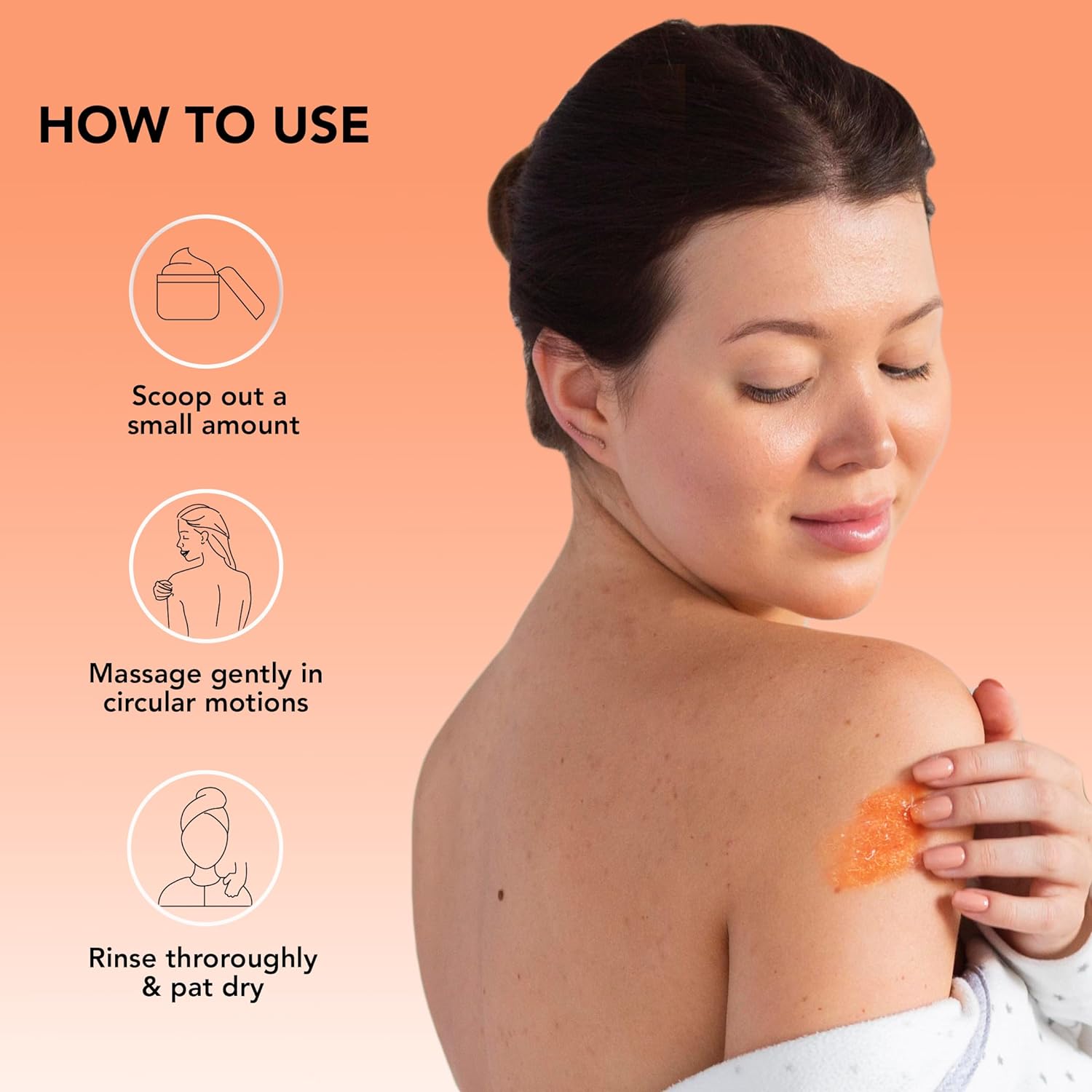 Himalayan Body Scrub with Lychee Oil - Natural Exfoliating Body & Face Scrub for Acne, Cellulite, Scars, Moisturizing & Deep Cleansing Skin - Skin Care for Men and Women - Distacart