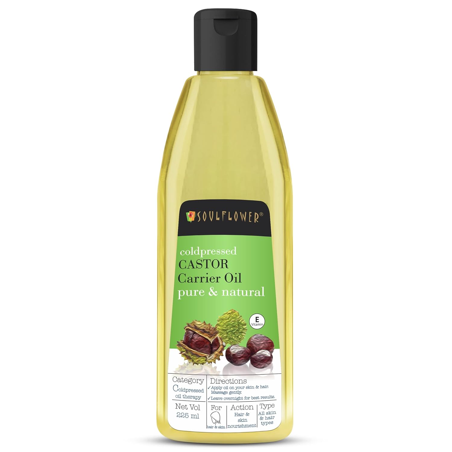 Soulflower Coldpressed Castor Carrier Oil Pure & Natural