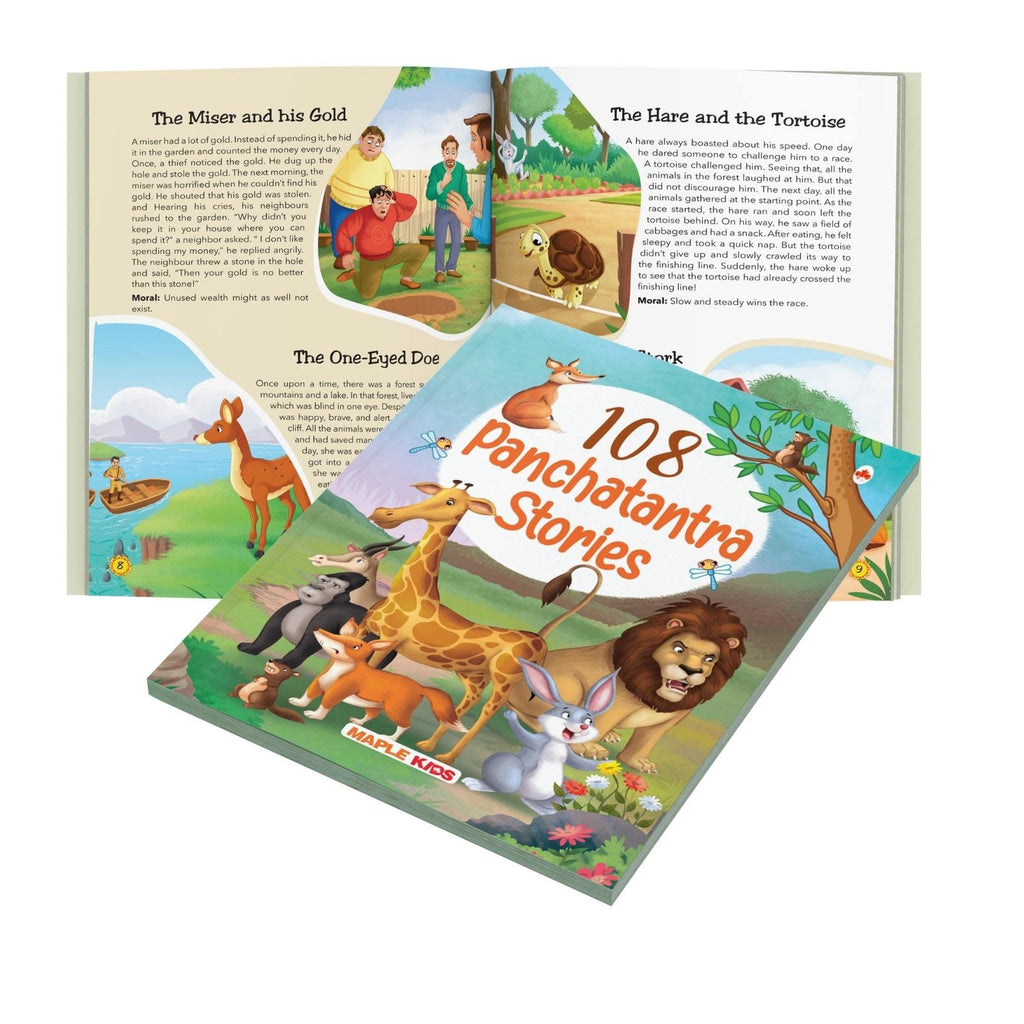 108 Panchatantra Stories (Illustrated) - Story Book for Kids - English Short Stories - Moral Stoy Book - Bedtime Stories - Age 3+ - Read Aloud to Infants, Toddlers