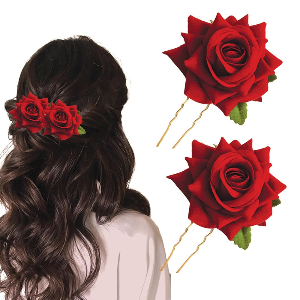 Red Rose Brooches - Distacart