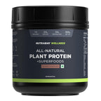 Nutrabay Wellness All Natural Plant Protein +Superfoods Powder - Gourmet Chocolate