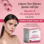 Globus Naturals Anti Acne Glycolic & Salicylic Acid 6 Step Facial Kit - Distacart