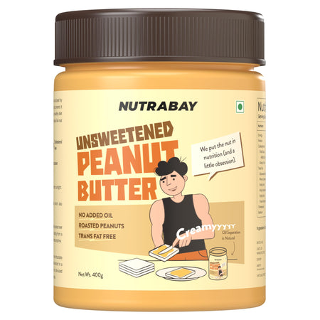 Nutrabay Unsweetened Peanut Butter (Creamy)