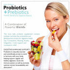 Vokin Biotech Probiotics+ Prebiotics Supplement 50 Billion Cfu For Women & Men With Prebiotics 150 mg | Probiotic Capsules For Digestion Support, Gut Health And Immunity