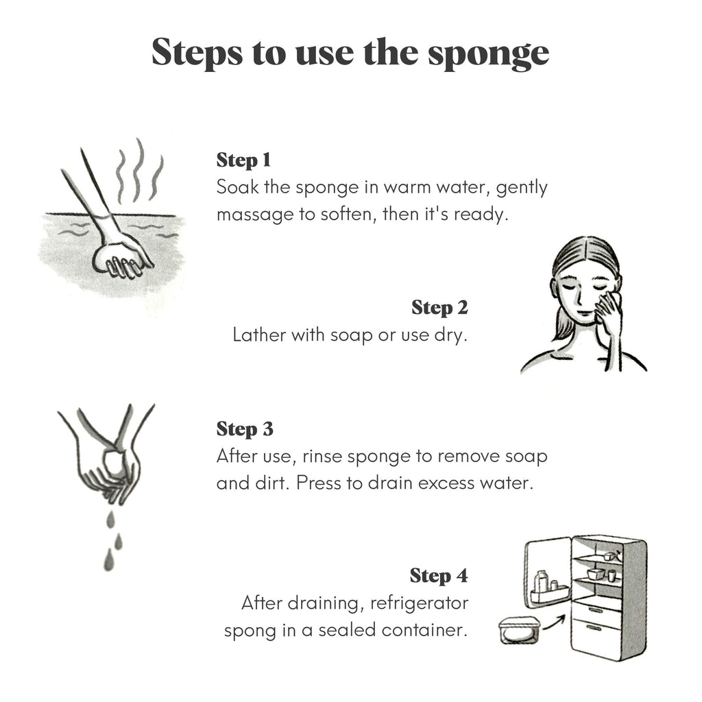 ILEM JAPAN Natural Konjac Body Sponge - Soft White Sponge for All Skin, Exfoliating, Gentle Japanese Skincare Tool for Bath & Shower | For Men & Women | Help Reduction of Fine lines & Wrinkles