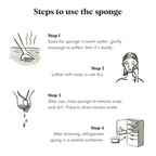 ILEM JAPAN Natural Konjac Sponge Body (Charcoal)