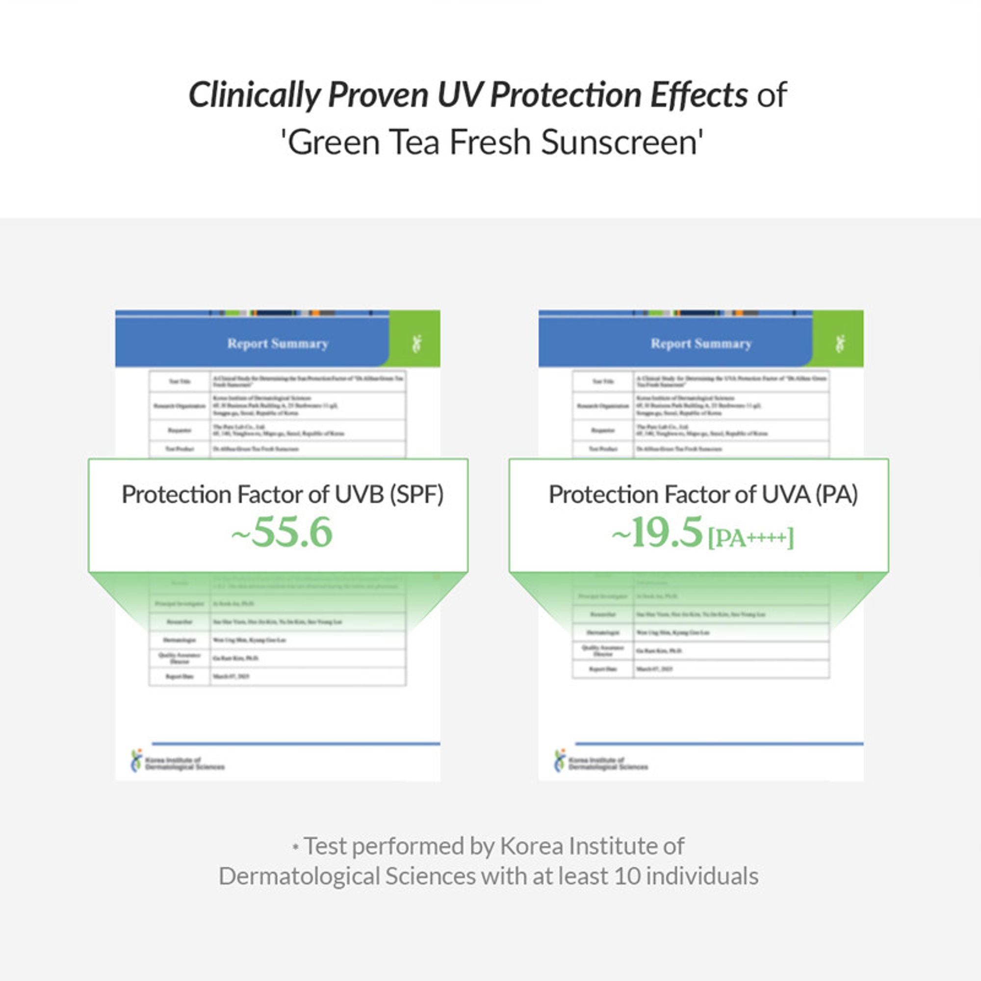Dr.Althea Green Tea Fresh Sunscreen: Calming & Sebum Control SPF 50+ PA++++ Sun Cream