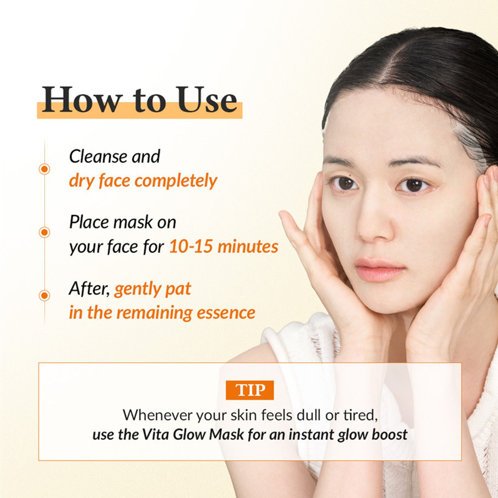 Dr.Althea Vita Glow Mask: Vitamin Complex Brightening Sheet Mask for Dull Skin