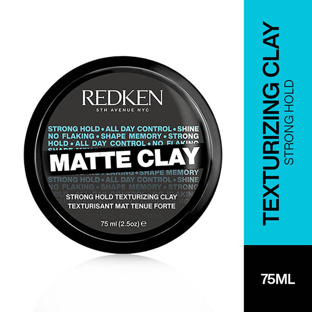 Redken Matte Clay Strong Hold For Texturizing Hair That Lasts All Day - For Men & Women