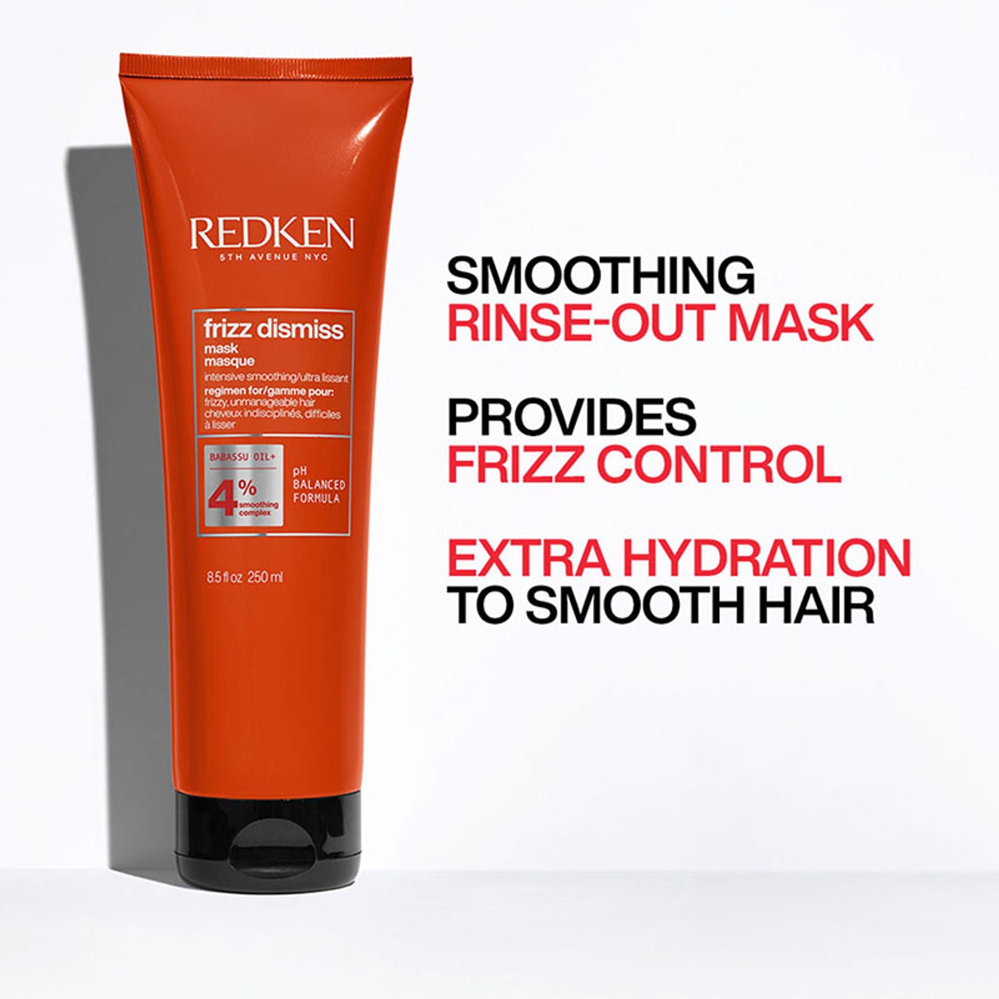 Redken Frizz Dismiss Sulphate Free Shampoo, Hair Mask & Rebel Tame Cream Combo