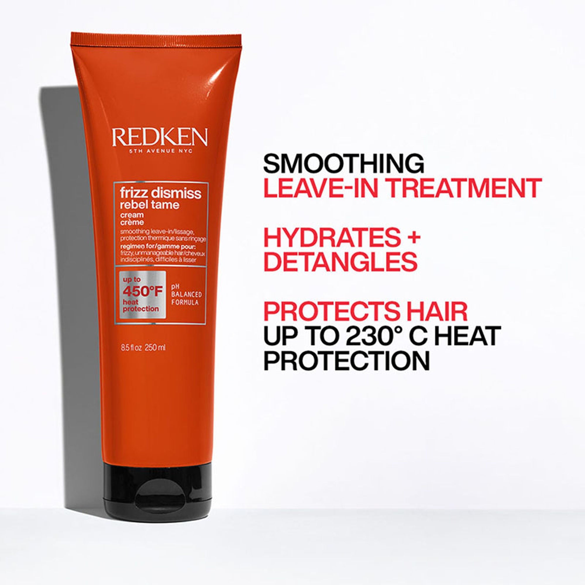 Redken Frizz Dismiss Sulphate Free Shampoo, Hair Mask & Rebel Tame Cream Combo