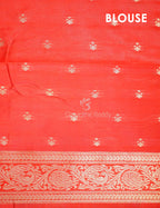 Milk White Banaras Border Pichwai Design Banarasi Semi Silk Saree By Gayathri Reddy Designer Studio