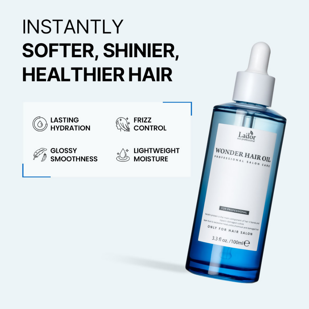 La'dor Wonder Hair Oil Serum - Lightweight, Non-Sticky Korean Oil for Dry, Damaged & Frizzy Hair