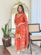 The52 Women's Gorgeous Rayon Embroidery Straight Kurta with Pant And Dupatta Set - Distacart