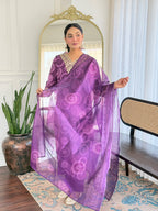 The52 Women's Gorgeous Rayon Embroidery Straight Kurta with Pant And Dupatta Set - Distacart