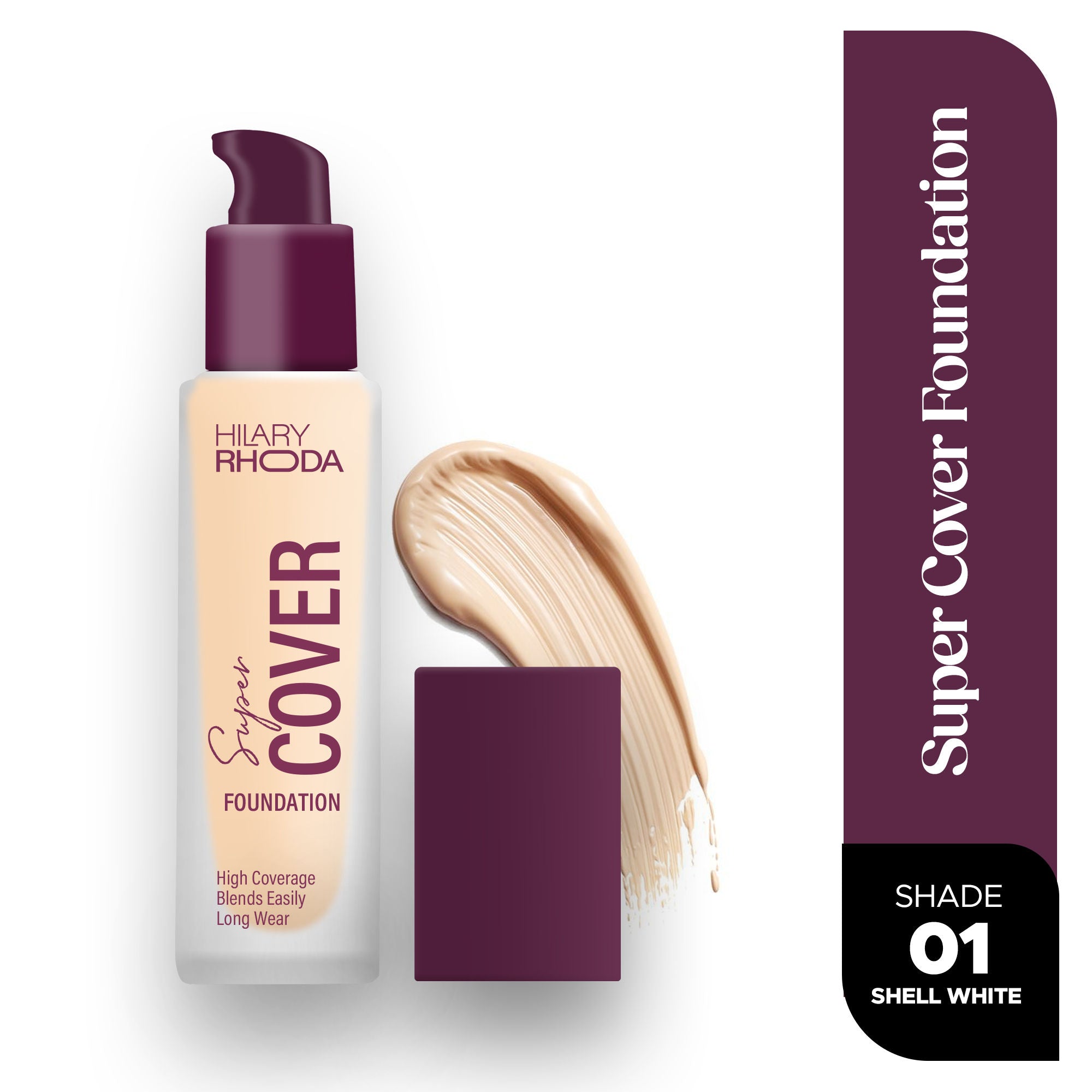 Hilary Rhoda Super Cover Waterproof Foundation - Shell White 01