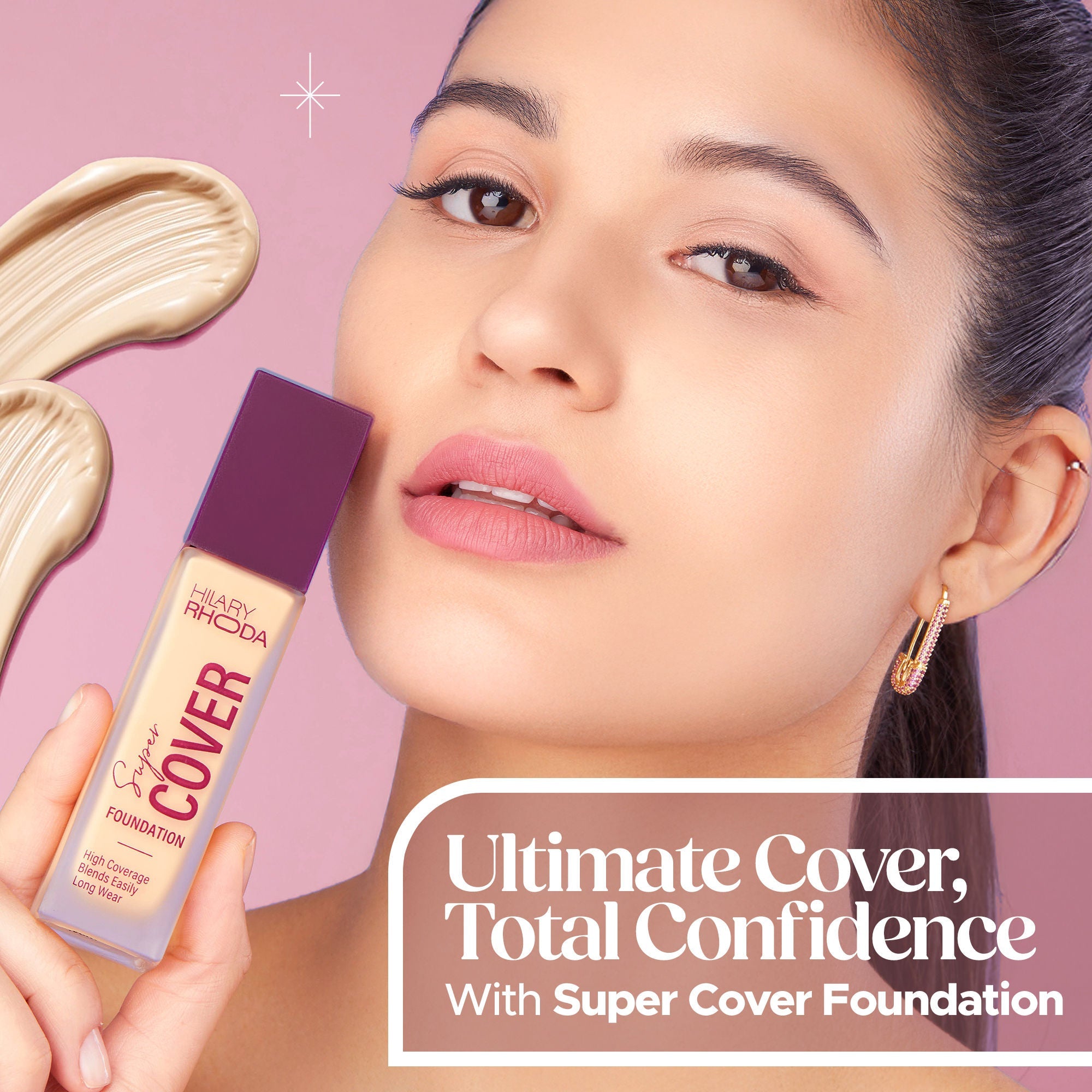 Hilary Rhoda Super Cover Waterproof Foundation - Shell White 01 - Distacart