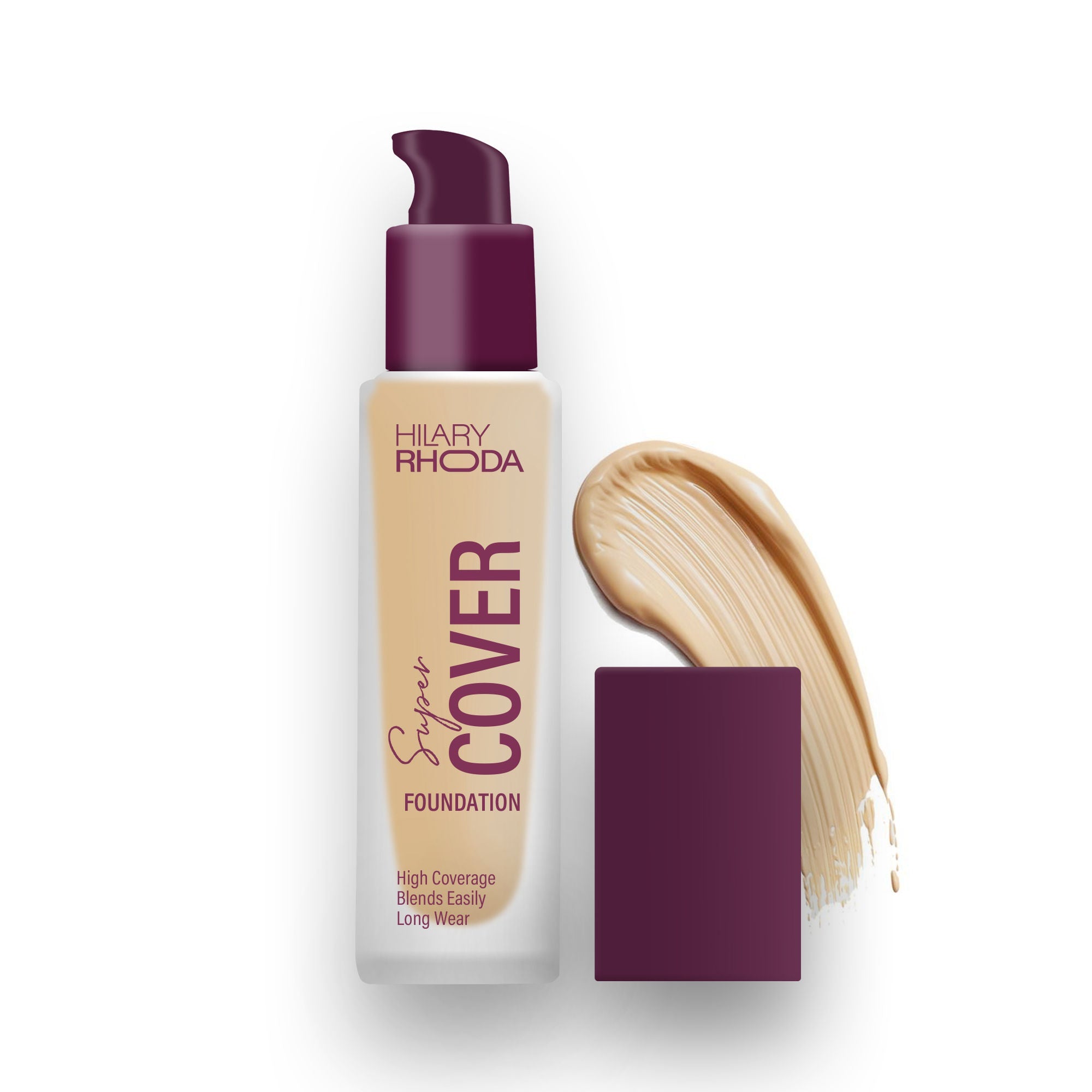 Hilary Rhoda Super Cover Waterproof Foundation - Warm Sun 06 - Distacart